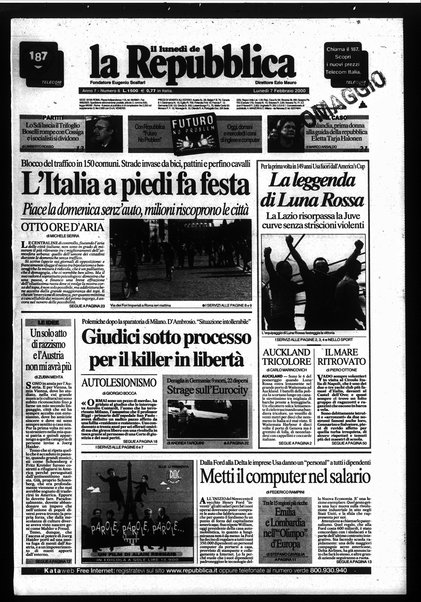 Il lunedì de La repubblica